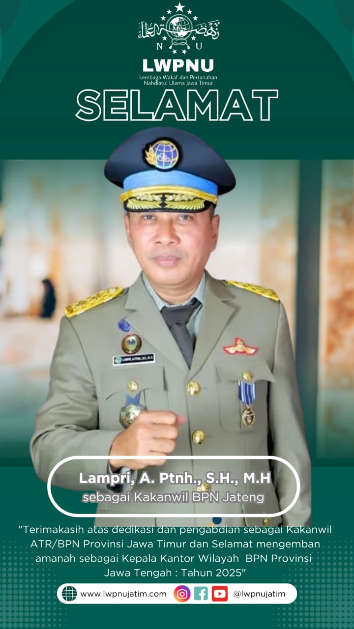 PELANTIKAN LAMPRI A. PTNH SEBAGAI KAKANWIL BPN JATENG