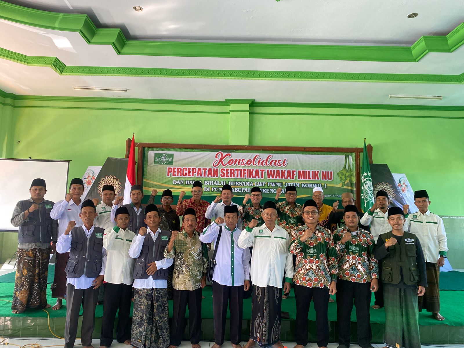 LWP PWNU Jatim Gelar Konsolidasi Percepatan Sertifikasi Wakaf Korwil 1 di PCNU Trenggalek