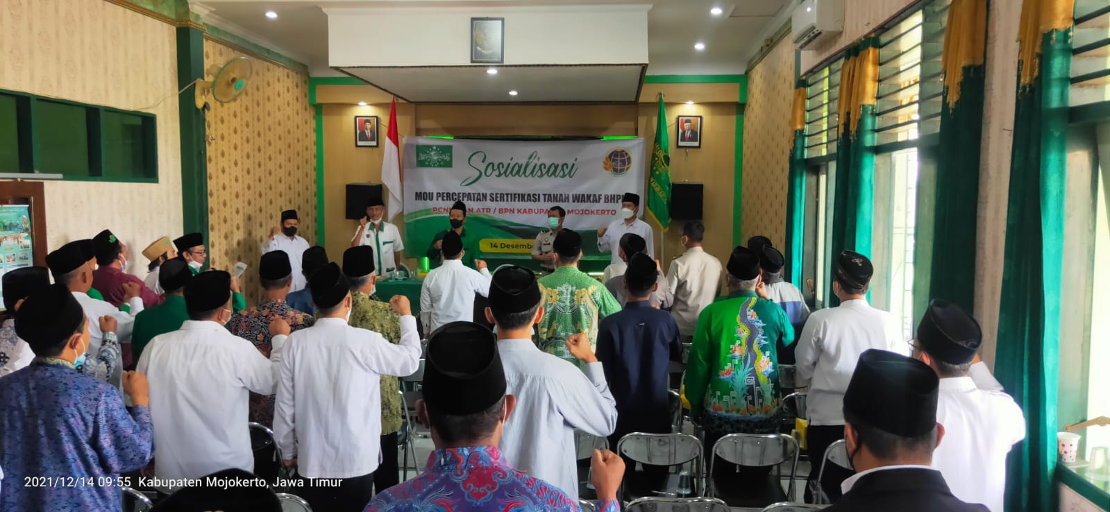 Sosialisasi Percepatan Sertifikasi Wakaf BHPNU, PCNU Kab. Mojokerto Hadirkan Ketua LWP PWNU Jatim