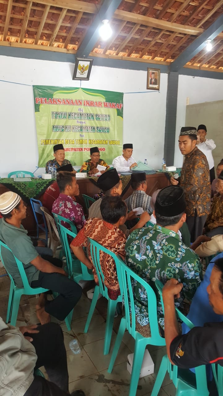 Ikrar Massal 31 bidang di ranting Temon Kec. Sawoo Ponorogo