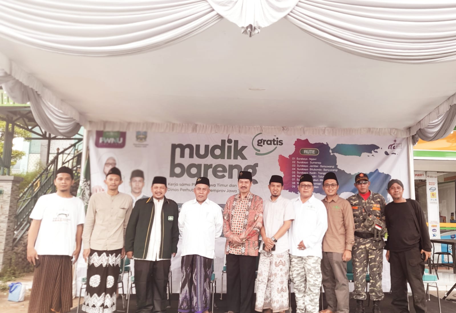 PWNU Berangkatkan 15 Bis Mudik Gratis