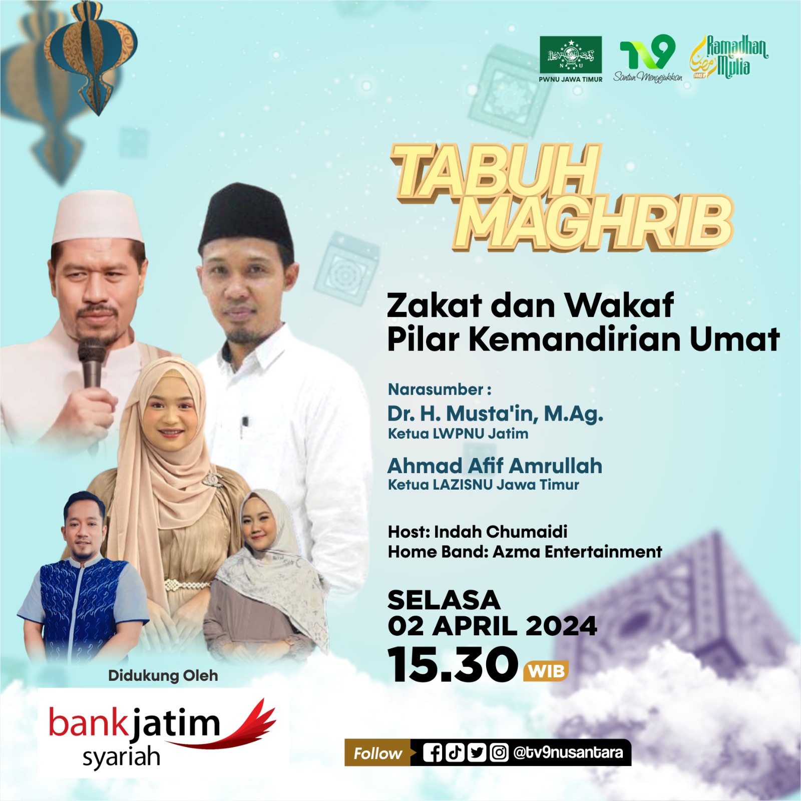 Talkshow Zakat Wakaf Tabuh Maghrib TV9