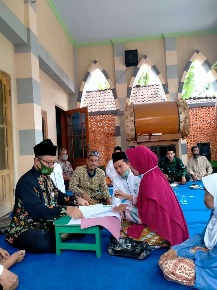 Ikrar Wakaf Pengembangan Masjid Al Huda Kedungsoko
