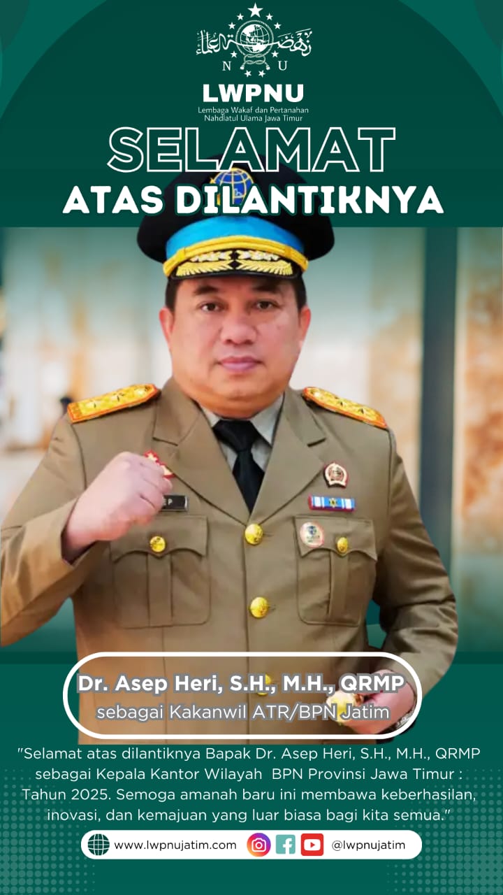 PELANTIKAN DR. ASEP HERI SEBAGAI KAKANWIL ATR/BPN JATIM