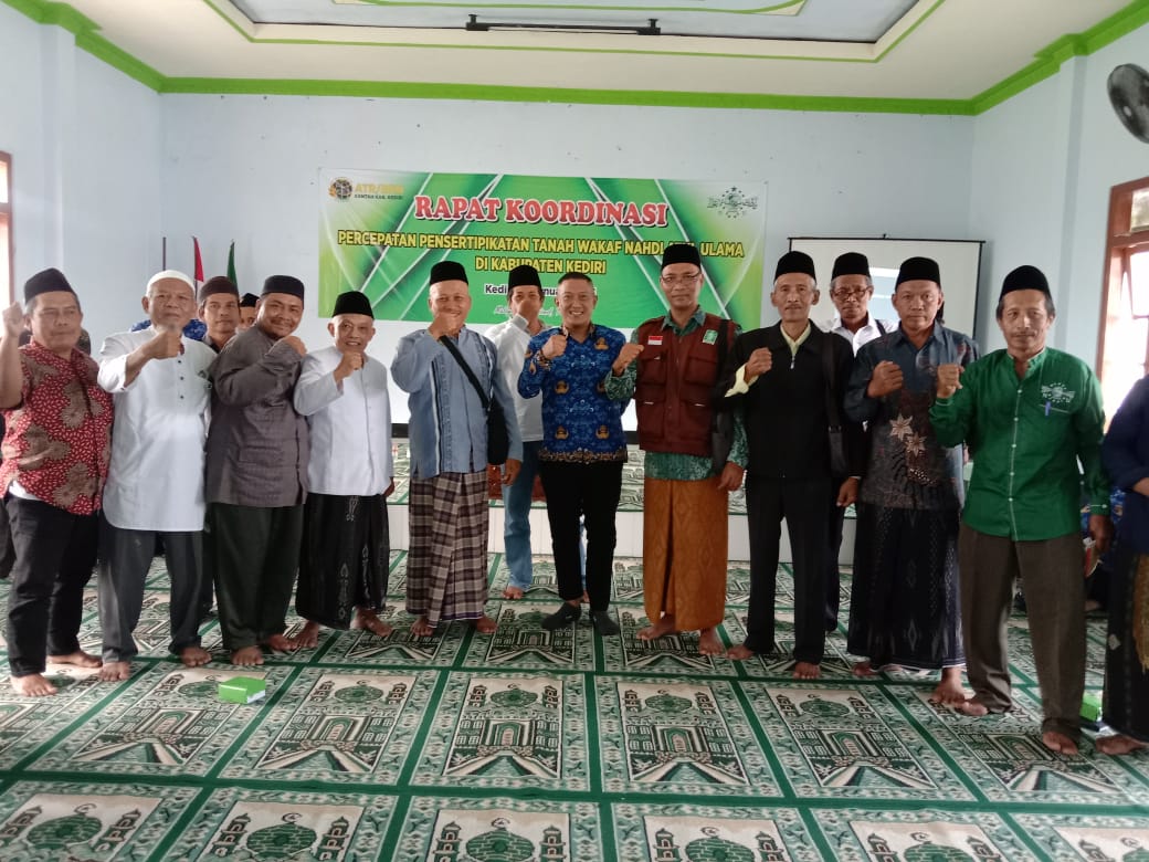 Rakor Percepatan Sertifikat Wakaf Kab Kediri